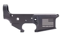  InchAnderson AM-15 Forged Stripped AR15 Lower Receiver - Black  Flag   Inch InchThese Colors Never Run Inch Inch Slogan  Retail Packaging Inch | 686162540037