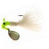Road Runner 1004-081 Marabou Jig w/Spinner, 1/4 oz, Chartreuse/White | 020801025576 | Road Runner | Fishing | Baits and Lures | SPINNER RIGS & COMPONENTS