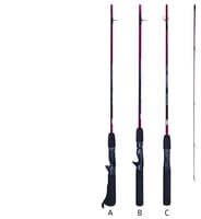 Zebco ZCASTS602MA ZCast Spin Rod 6, 2 Pc, Med, 1/43/8 oz Lures, 8 | 032784599340