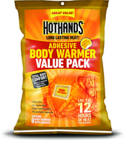 HotHands H16183 Adhesive Body Warmers 4 Inchx5 Inch Value Pack, 8 Pack | 094733160353