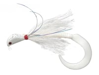 Pucci PFJ-1-WWW Bucktail Flash Striper Jig, 1 oz, White/White/White | 015789000653