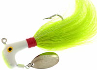 Road Runner 1006-012 Striper Bucktail Jig w/Spinner, 1/2 oz | 020801025736 | Road Runner | Fishing | Baits and Lures | SPINNER RIGS & COMPONENTS