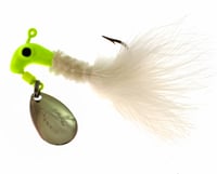 Road Runner 1003-081 Marabou Jig w/Spinner, 1/8 oz, Chartreuse/White | 020801025262 | Road Runner | Fishing | Spinners 