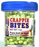 Magic 1012 Magic 1012 Premo Crappie Bites 1oz Chartreuse/Glitter | 026691778042