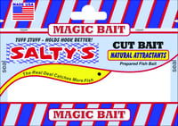 Magic Bait SW66 Saltys Saltwater Cut Bait, Natural Attractants, Fire | 026691201663