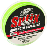 Sufix Advanced Superline 832 Braid 20 lb Neon Lime 300 yds | 024777662858