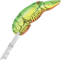 Rebel D7434 Big Craw Crankbait, 2 5/8 Inch, 7/16 oz, Chartreuse/Green | 020554035433