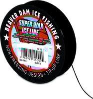 Beaver Dam BD-SWX 3050 Wax Tip Up Line Black 30lb Test-50 Yards | 010622415359