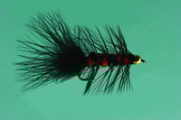 Jackson Cardinal 915-8 Wooly Bugger 8, Beadhead Black  Orange | 027526127806