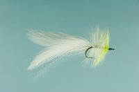 Jackson Cardinal 6351/0 Saltwater Fly, 1/0, SeaDucer Chartreuse White | 027526142625
