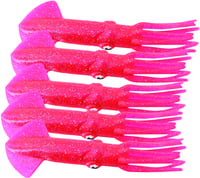 Mold Craft 560604 Squirt Squid, 6 Inch Hot Pink, 5/Pack | 014251566048