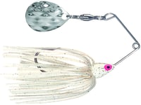 Strike King MK72 MiniKing Spinnerbait, 1/8 oz, White  Silver | 051034109580