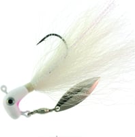 Road Runner BP-38-502 Bucktail Pro Jig w/Spinner White/White/White 3/8 | 020801489217