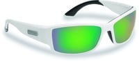 Flying Fisherman 7717WAG Razor Matte White Green Mirror Sunglasses | 013578107415