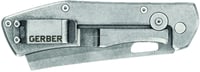 Gerber 31-003518 Flatiron folding knife, cleaver style blade, satin | 013658155237