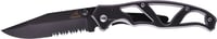 Gerber 22-08445 Paraframe I Folding Knife, TI-Grey, 3.01 Inch Serrated Edge | 22-08445 | 013658084452