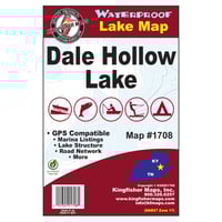 Kingfisher 1708 Waterproof Map Dale Hollow Lake, TN  KY | 022302017081