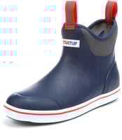 Xtratuf 22733-8 6 Inch Full Rubber Deck Boot - Size 8 - Navy/Red | 086189077736