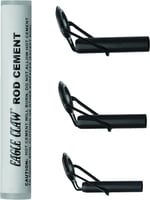 Eagle Claw AHDTK Heavy Duty Repair Kit Black 3 Rod Tips  Glue | 047708747868