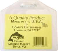Scaffs 2 License Holder Clr Lg 41/4x3 Fish NJ | 016494160038