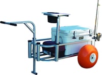 FishNMate 310 Large Surf  Pier Cart w/Poly Wheels No Front Wheel | 692285000310