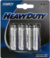 Dorcy 411515 Heavy Duty AA Batteries 4Pack | 035355415155