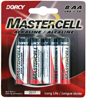 Dorcy 411628 Mastercell AA Alkaline Batteries 8Pack | 035355416282