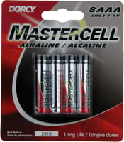 Dorcy 411638 Mastercell AAA Alkaline Batteries 8Pack | 035355416381