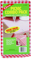 Coghlans 0660 Picnic Combo Pack Tablecloths  Clamps | 056389006607
