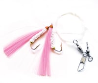 Pucci SF70-SHR/WHT Shrimp Fly Leader 2Hk 48 Inch Pink/White | SF70-SHR/WHT | 015789002732