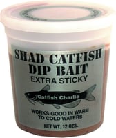 Catfish Charlie SD-12-12 Dip Bait Shad 12oz | 022743823456 | Catfish Charlie | Fishing | Baits and Lures | JARRED & PACKAGED BAITS
