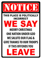 Rivers Edge 1464 Tin Sign 12in x 17in  Politically Incorrect | 643323146408