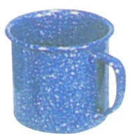 Stansport 15985 Enamel Coffee Mug - Stainless Edge - 12 Oz | 011319127906