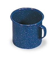 Stansport 15995 Enamel Coffee Mug  Stainless Edge  22 Oz | 011319127920