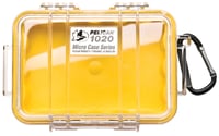 Pelican 1020-027-100 Micro Case Yellow/Clear 6-3/8x4-3/4x2-1/8 | 019428081485 | Pelican | Cleaning & Storage | Cases | Multi-Purpose Bags