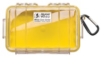 Pelican 1040-027-100 Micro Case Yellow/Clear 7-1/2x5.06x2.12 | 019428083342 | Pelican | Cleaning & Storage | Cases | Multi-Purpose Bags
