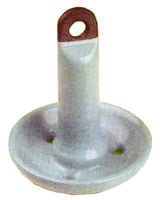 Roloff 10MVC Mushroom Anchor 10Lb Vinyl Coated Gray | 012222100109 | Roloff | Fishing | Accessories and Tackle 