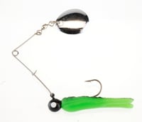Johnson BSVP1/8CBS Beetle Spin Jig 1 1/2 Inch, 1/8 oz, Catalpa/Black | 022021500222
