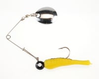 Johnson BSVP1/4YBS Beetle Spin Jig 2 Inch, 1/4 oz, Yellow/Black Stripe | 022021500369