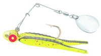 Johnson RBS1/4-CH Rattlin Beetle Spin Jig, 2 Inch, 1/4oz, Chartreuse | 022021500475