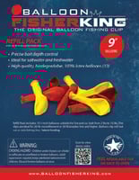 Balloon Fisher King 41161 9 Inch Latex Balloon Refill w/5 InchLatex Balloons 10 | 071444411615
