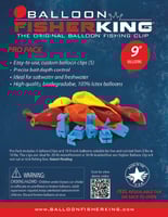 Balloon Fisher King 401 MultiClip Pro Pack w/9 InchBalloons,Clips 10ct | 858650004011