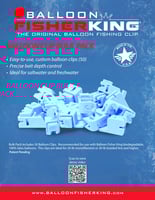 Balloon Fisher King 402 Ballon Clip Bulk Pack Includes 50 Ballon Clips | 858650004028