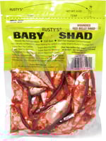 Rustys 33195 Wounded Red Belly Shad, 4oz, Red | 026082331955