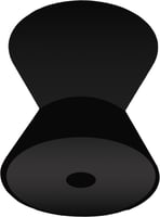 Shoreline Marine SL52318 Bow Roller Rubber 3 InchX1/2 Inch Blk | 013893523181