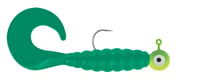 Apex J514CTGR Rigged Grubs 1/4oz Chartreuse/Green 5pk | 038685730271