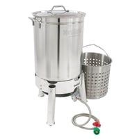 Bayou Classic KDS-144 44-qt Stainless Steam/Boil Cooker Kit | 050904101440