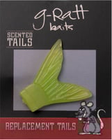 G-Ratt POP-001 Poppa Pete Replacement Tails, Chartreuse, 3 | 013415992433