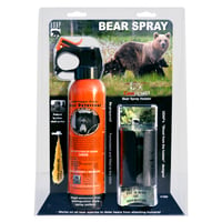 UDAP 12SO Safety Orange Bear Spray w/Plastic Griz Guard Holster, 30 ft | 679354001140