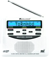 Midland WR120B S.A.M.E. Weather AM/FM Radio,Time  Alarm Clock | 046014740907